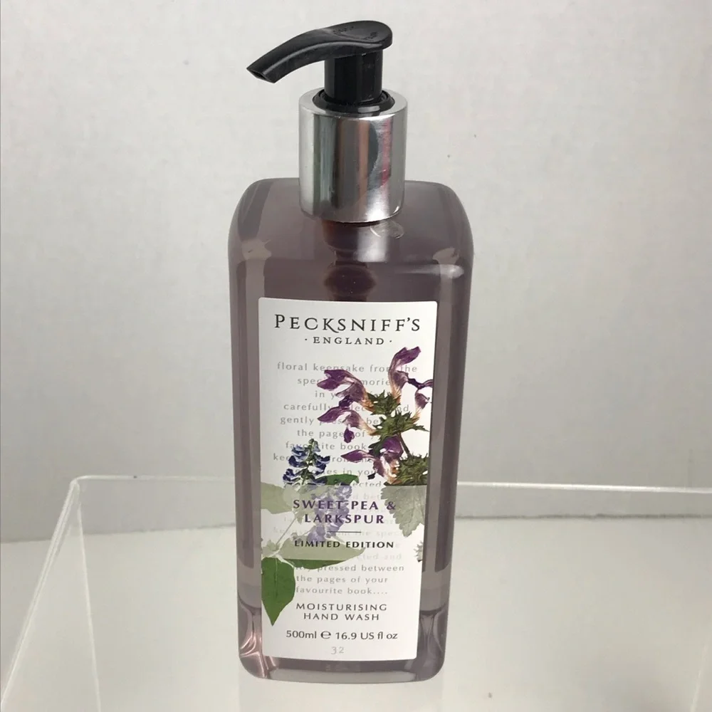NEW - PECKSNIFF'S Limited Edition Sweet Pea & Larkspur Moisturizing Hand Wash